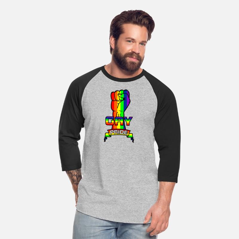 Rainbow gay pride logo with text 'GAY PRIDE'