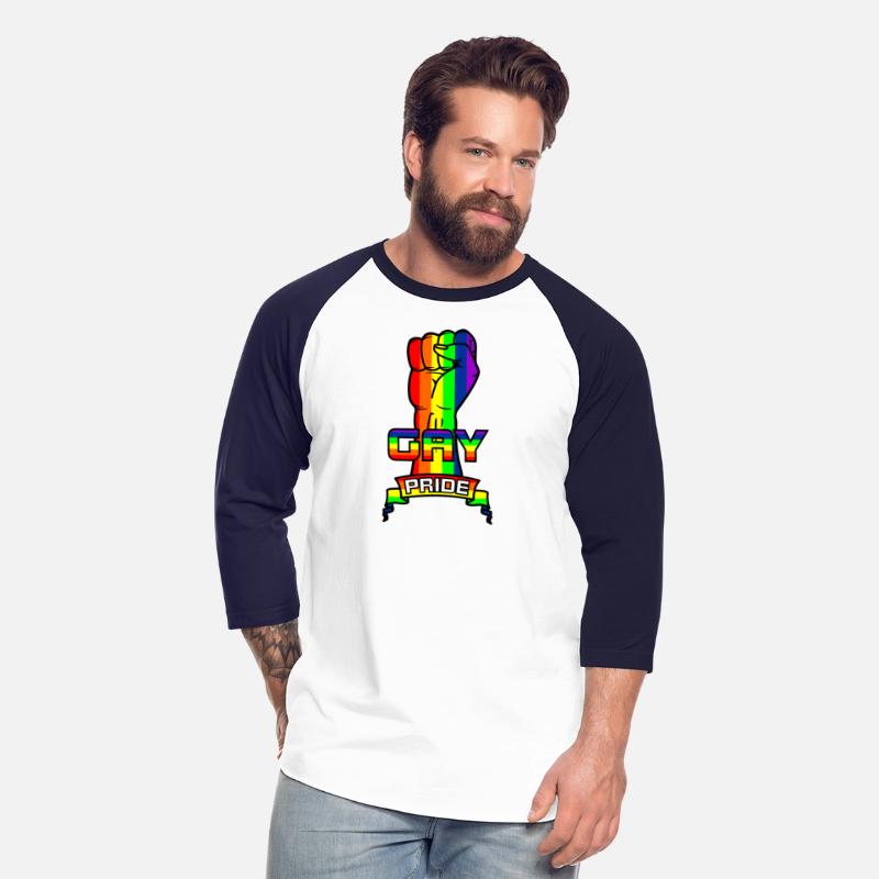 Rainbow gay pride logo with text 'GAY PRIDE'