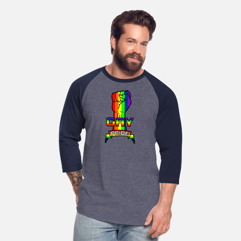 Rainbow gay pride logo with text 'GAY PRIDE'