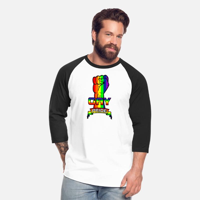 Rainbow gay pride logo with text 'GAY PRIDE'