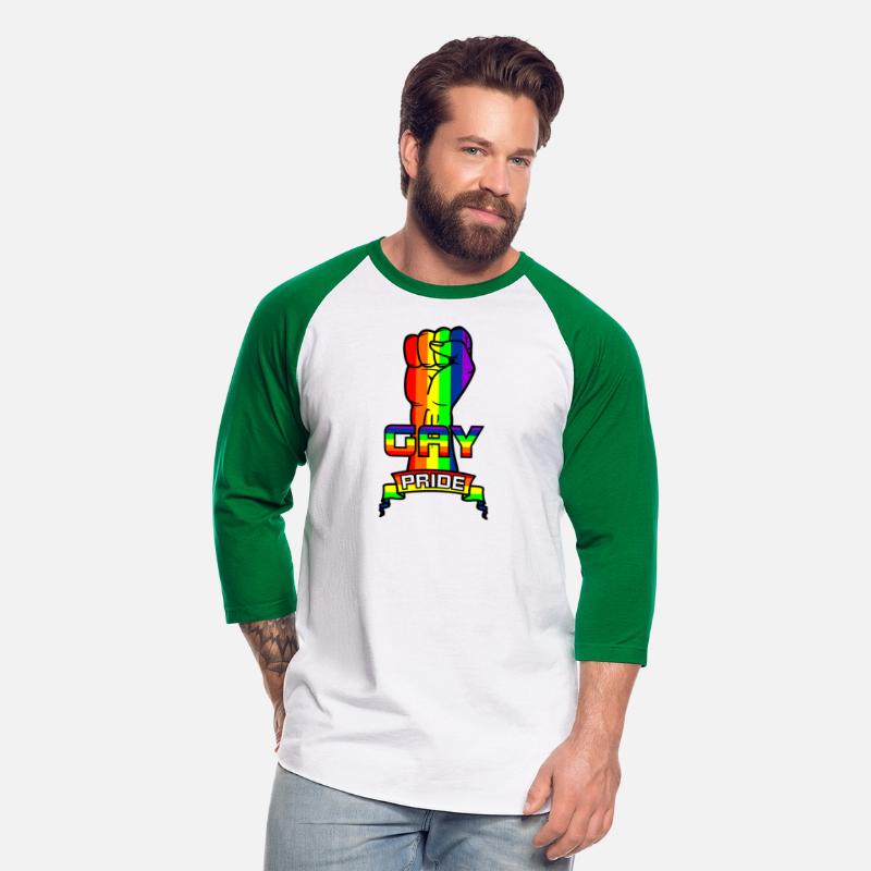 Rainbow gay pride logo with text 'GAY PRIDE'