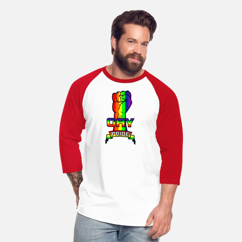 Rainbow gay pride logo with text 'GAY PRIDE'