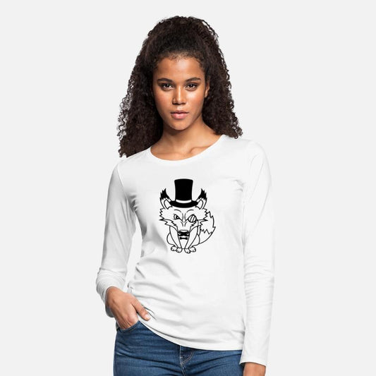 Red Fox Sir Mr. Top Hat Monocle Glasses Rich Man