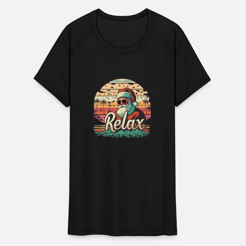 Retro Santa with a title Relax