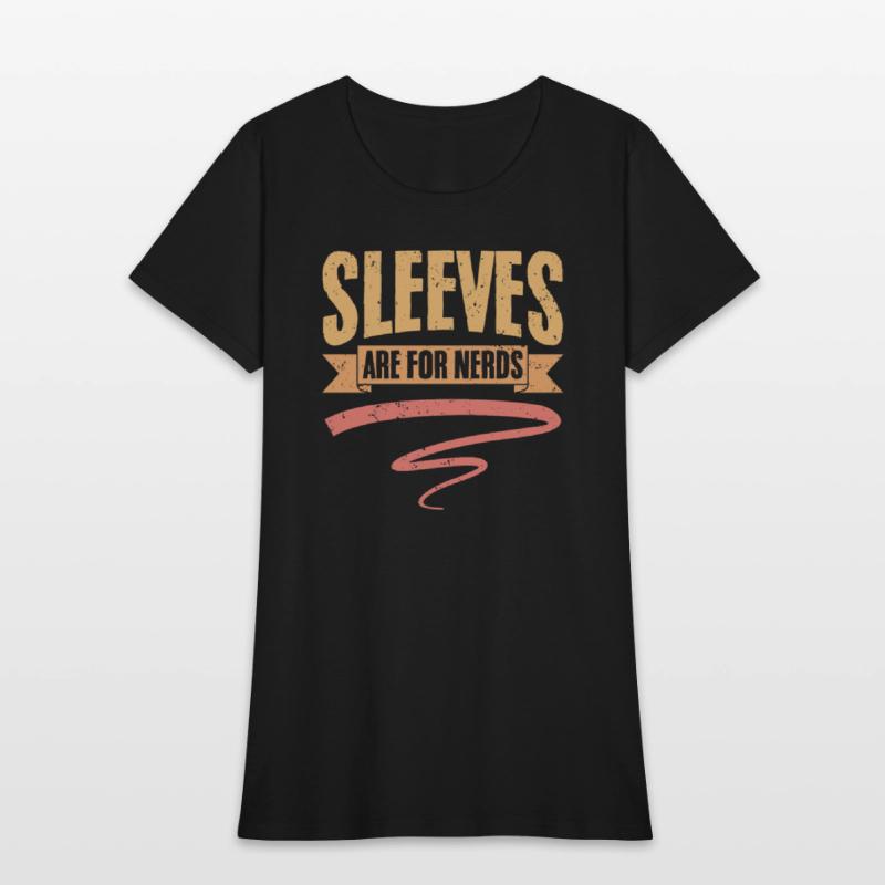 Retro Sleeves Are For Nerds Weightlifting Humor