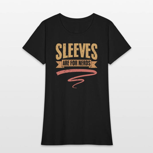 Retro Sleeves Are For Nerds Weightlifting Humor