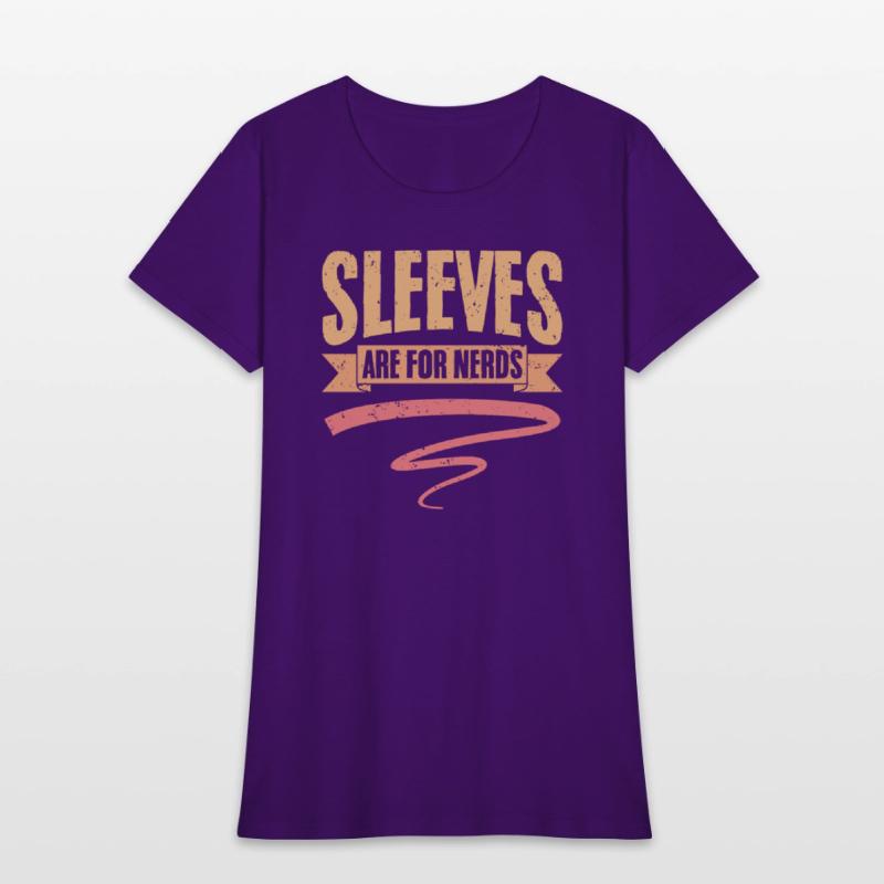 Retro Sleeves Are For Nerds Weightlifting Humor