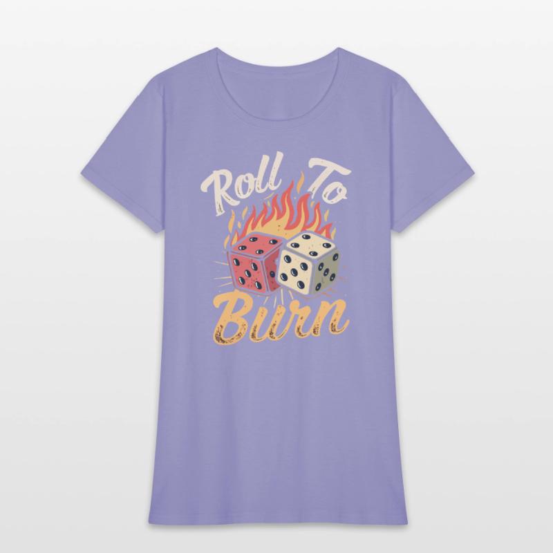 Roll To Burn – Fiery Dice Adventure T-Shirt