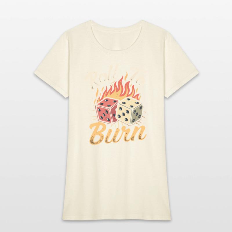 Roll To Burn – Fiery Dice Adventure T-Shirt