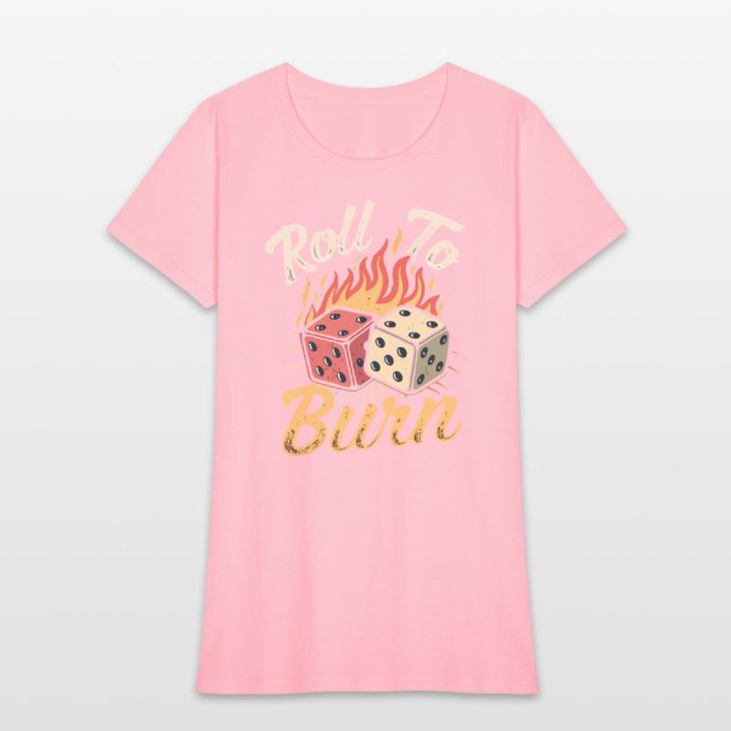 Roll To Burn – Fiery Dice Adventure T-Shirt