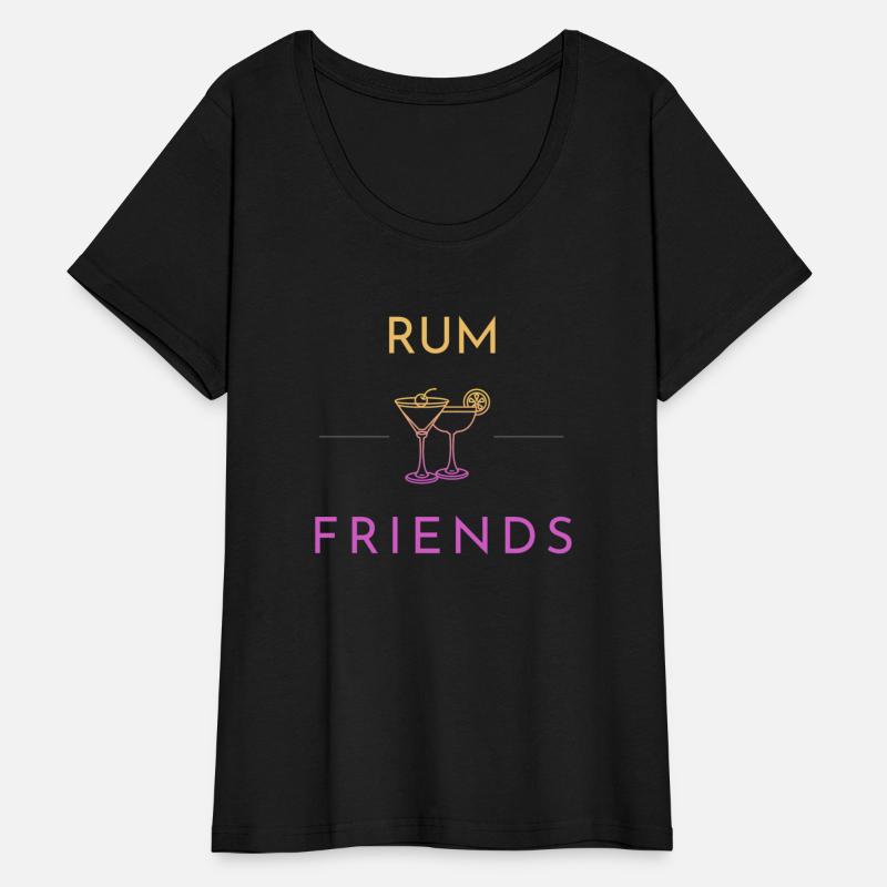 Rum and Friends with two cocktail glasses
