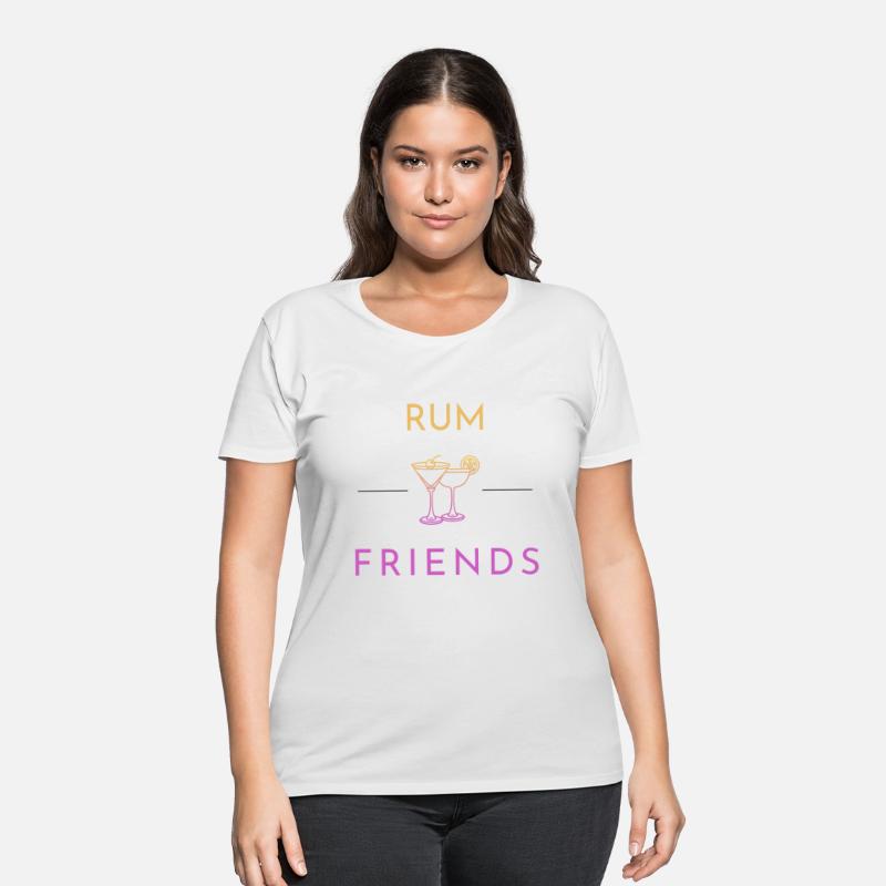 Rum and Friends with two cocktail glasses
