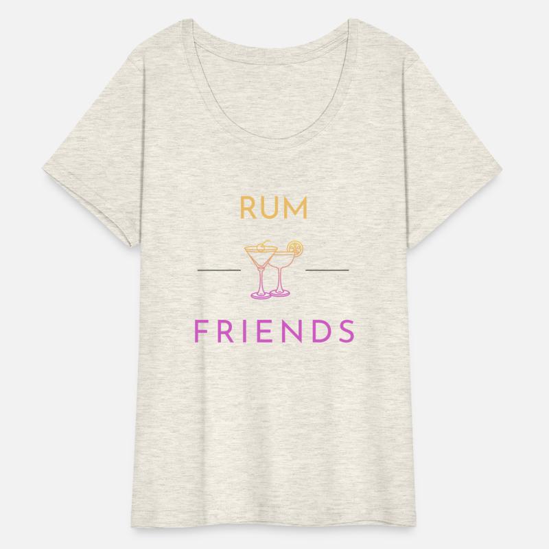 Rum and Friends with two cocktail glasses