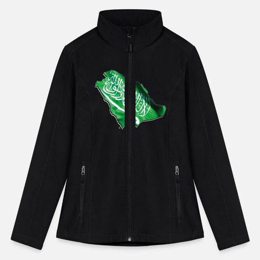 Saudi Arabia Flag in Saudi Arabia Map