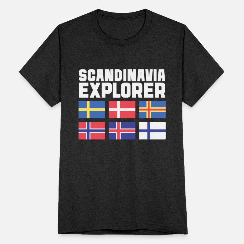 Scandinavia Explorer Flags Iceland Sweden Norway