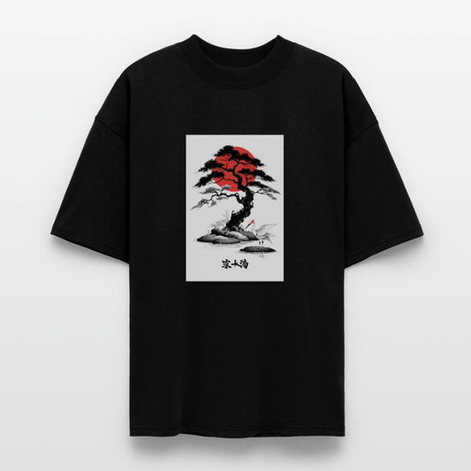 Serene Japanese Garden and Crane Design