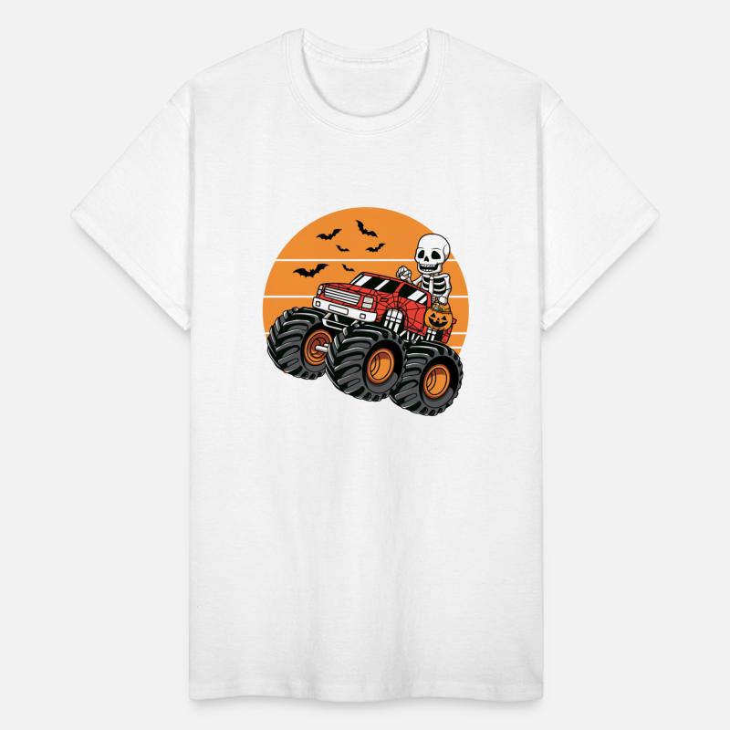 Skeleton Riding Monster Truck Halloween Costume