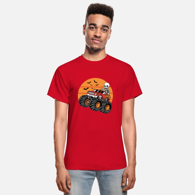 Skeleton Riding Monster Truck Halloween Costume