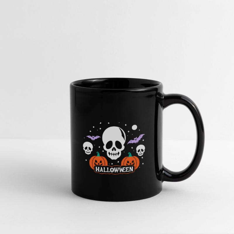 Skull & Bats Halloween