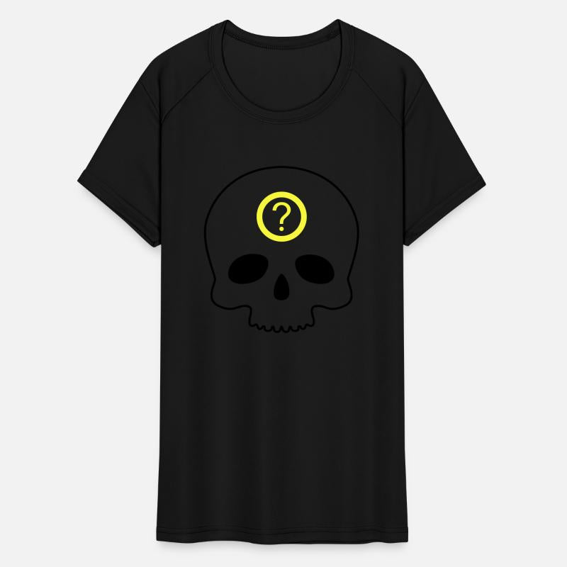 skull question mark vector