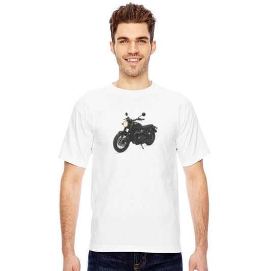 Sleek Black Cruiser Motorcycle Illustration