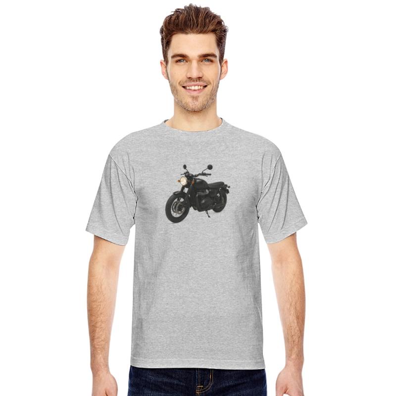 Sleek Black Cruiser Motorcycle Illustration