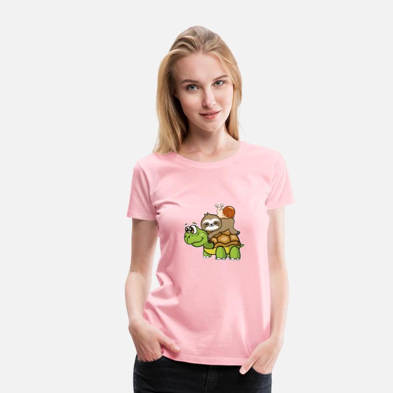 Sloth Turtle Snail Piggyback Riding Team