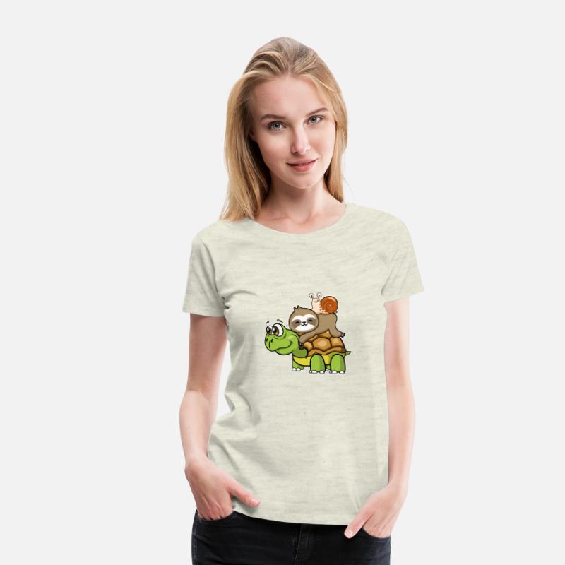 Sloth Turtle Snail Piggyback Riding Team