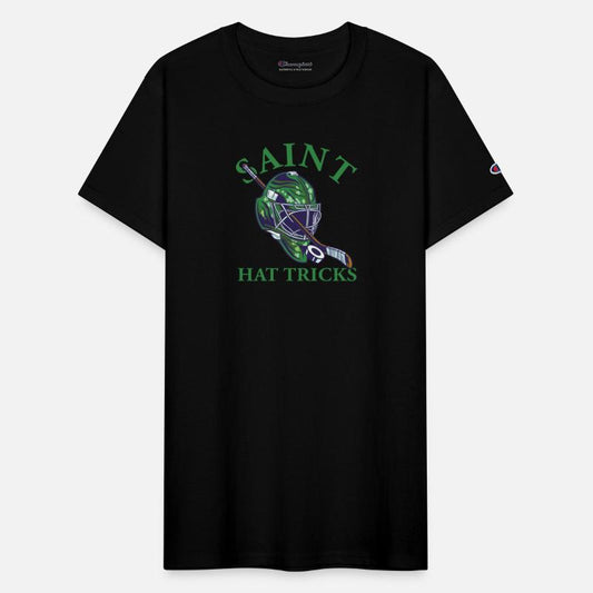 St Patricks Day Saint Hat Tricks Hockey Shamrock