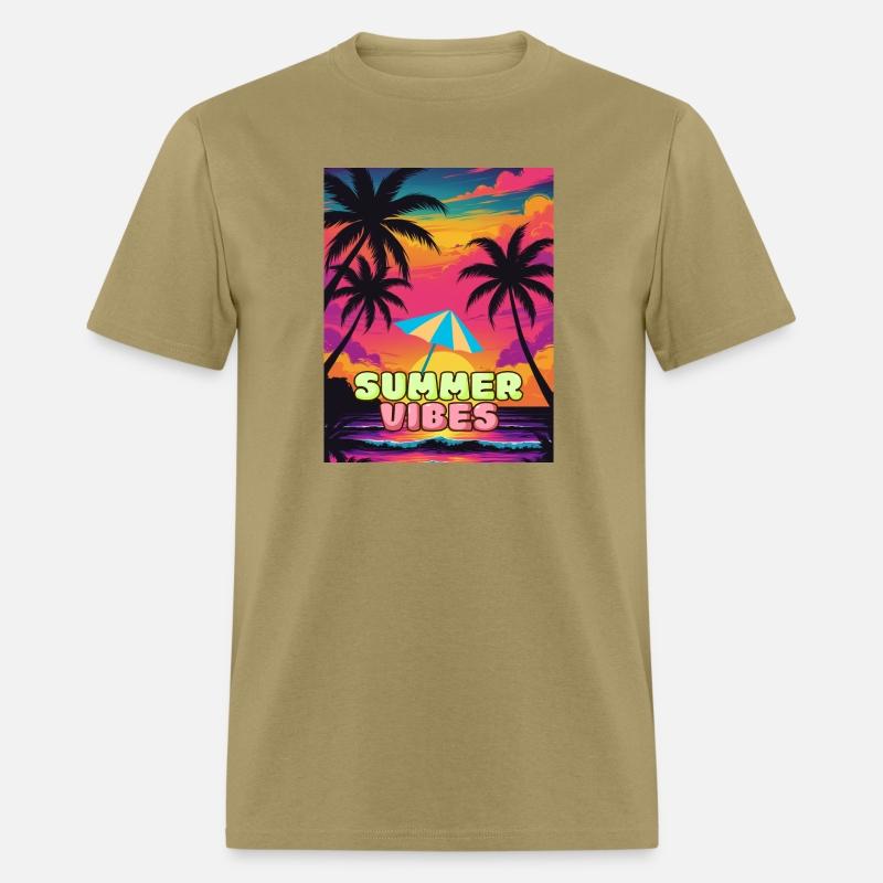 Summer Vibes Retro Sunset, Tropical Beach Palm