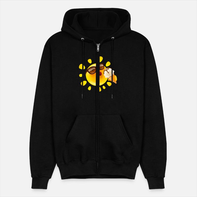 Sun ice cream glasses heat summer cool art vector