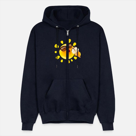 Sun ice cream glasses heat summer cool art vector