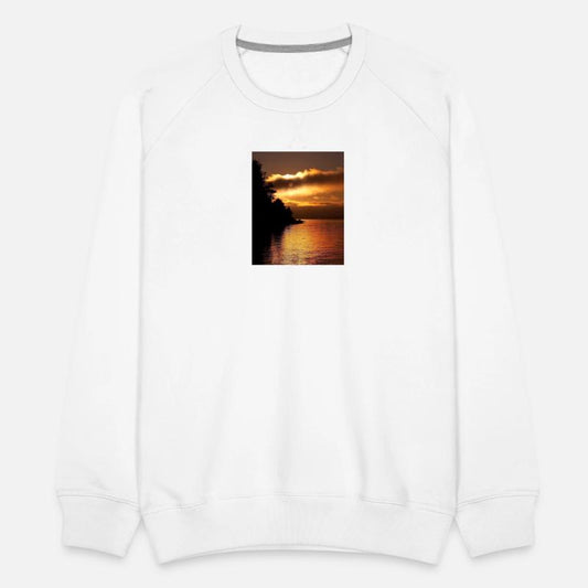 Sunset Over Serene Lake Scene