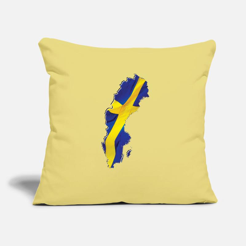 Sweden Flag in Sweden Map