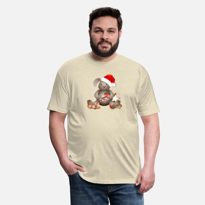 sweet bunny for christmas with santa hat