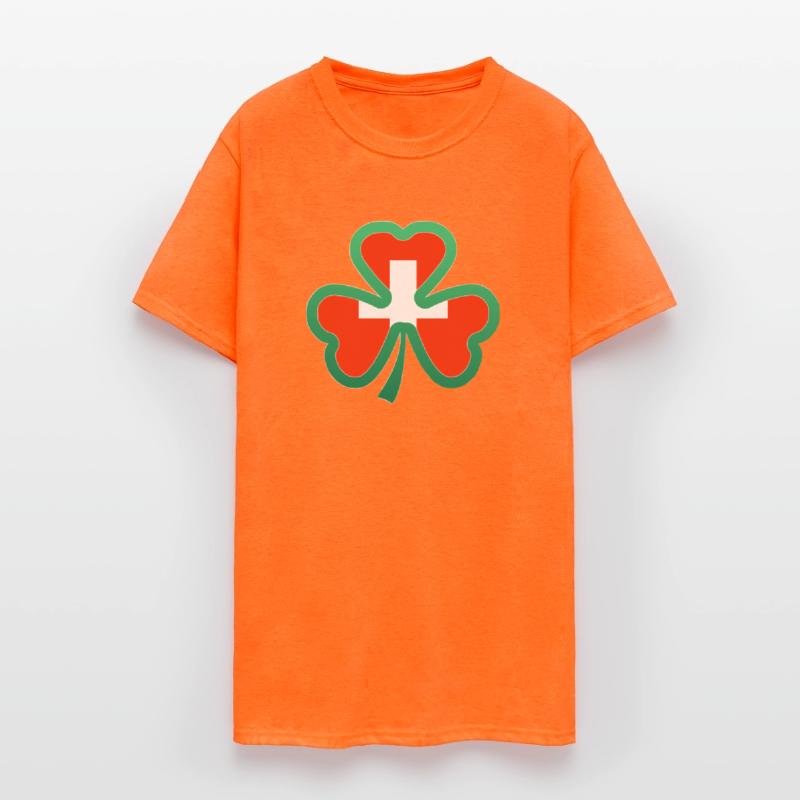 Swiss Flag for st patricks day Irish Shamrock