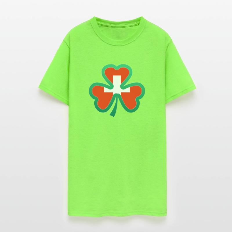Swiss Flag for st patricks day Irish Shamrock