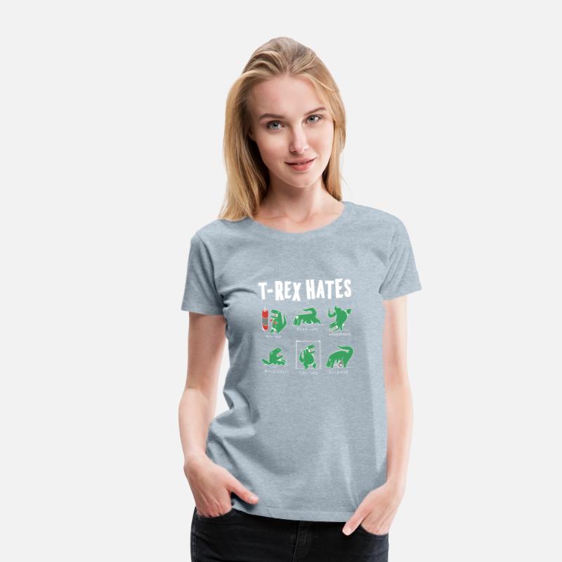 T rex Gym Hater Dinosaur T-Shirt