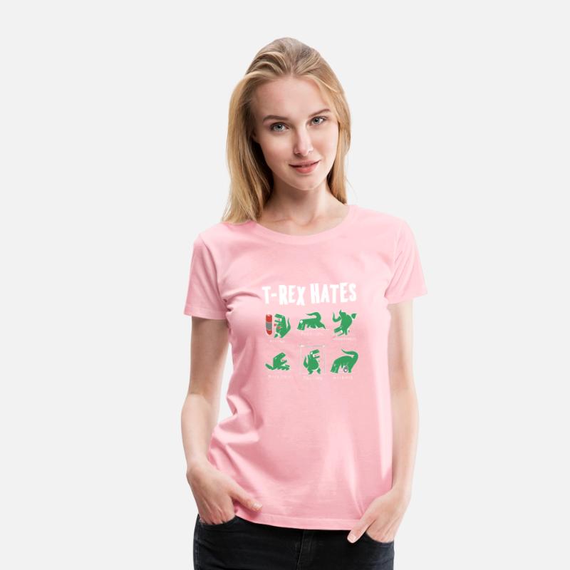 T rex Gym Hater Dinosaur T-Shirt