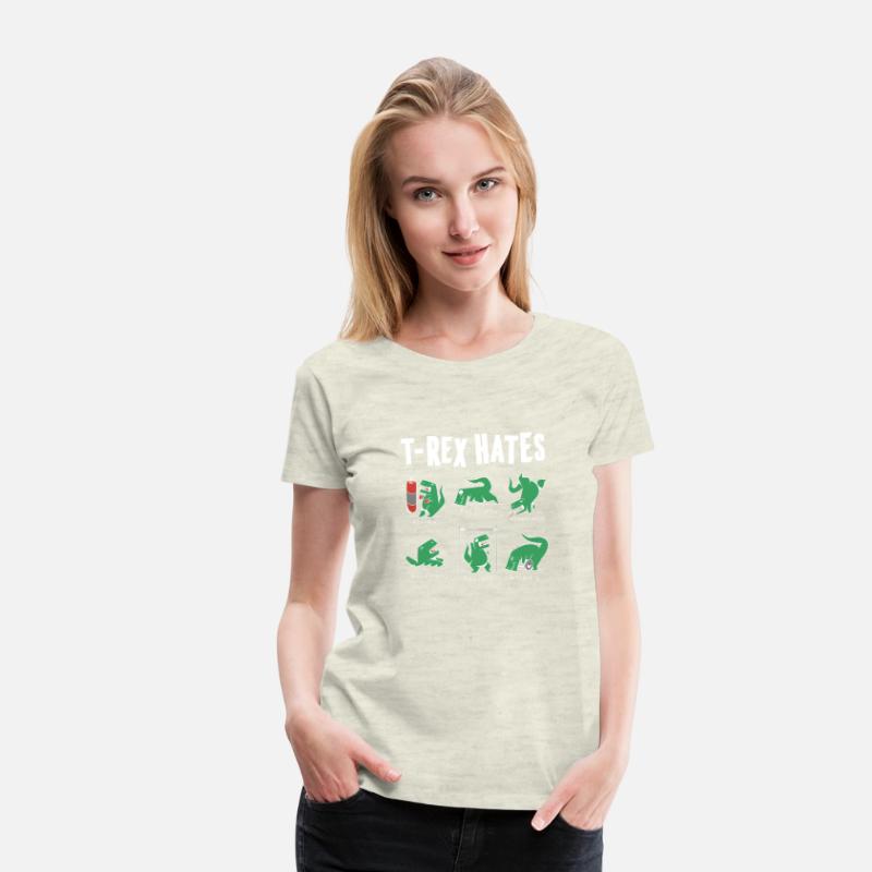 T rex Gym Hater Dinosaur T-Shirt