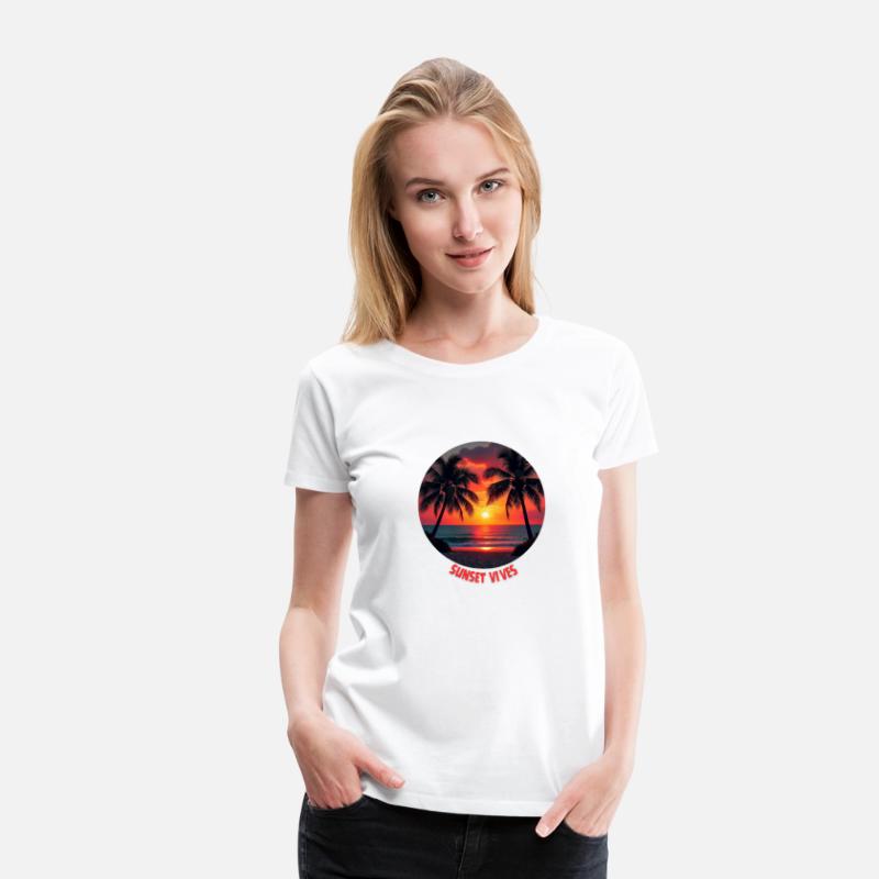 T-shirt With Sunset Vibes Paradise