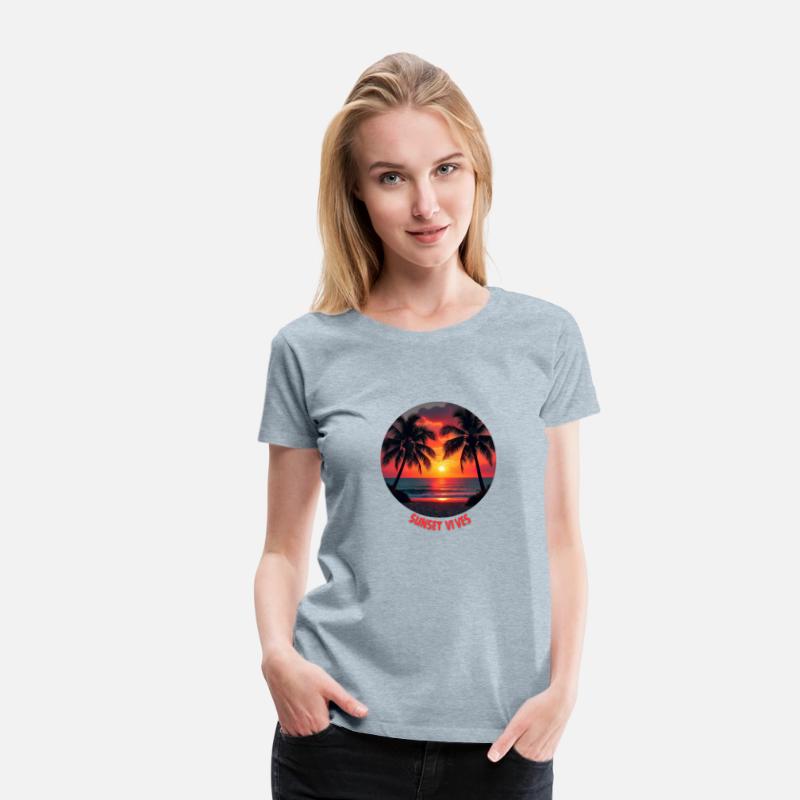 T-shirt With Sunset Vibes Paradise