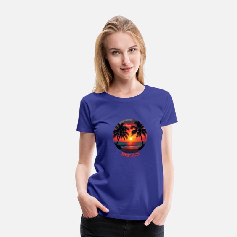 T-shirt With Sunset Vibes Paradise