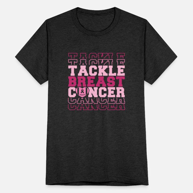 Tackle Breast Cancer Awareness Pink Ribbon Footbal