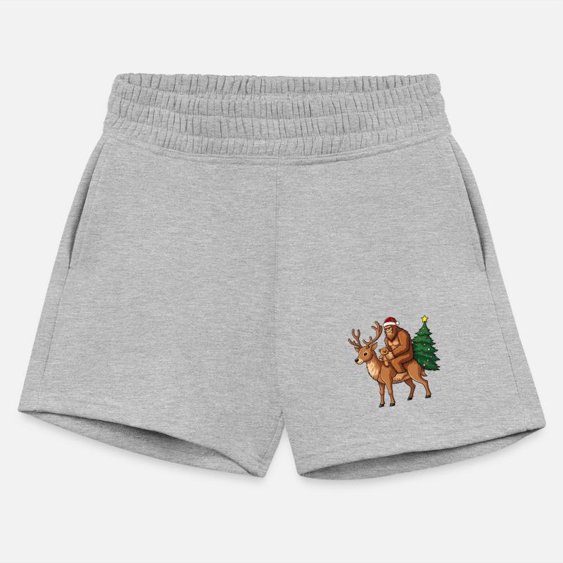 Teddy Santa Bigfoot ride a deer Christmas