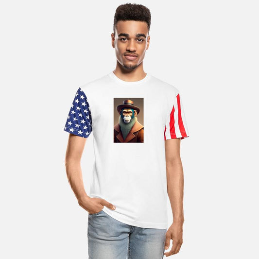 The digital monkey man logo design