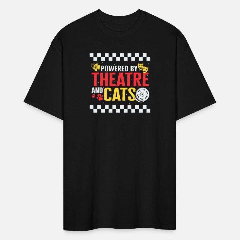 Theatre Shirt, Powered By Theatre And Cats