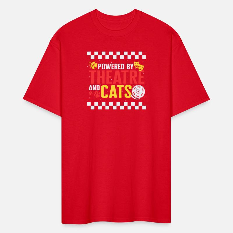 Theatre Shirt, Powered By Theatre And Cats
