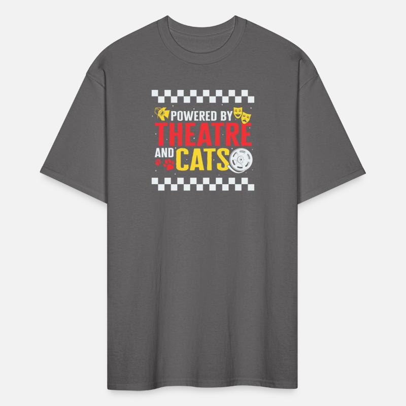 Theatre Shirt, Powered By Theatre And Cats