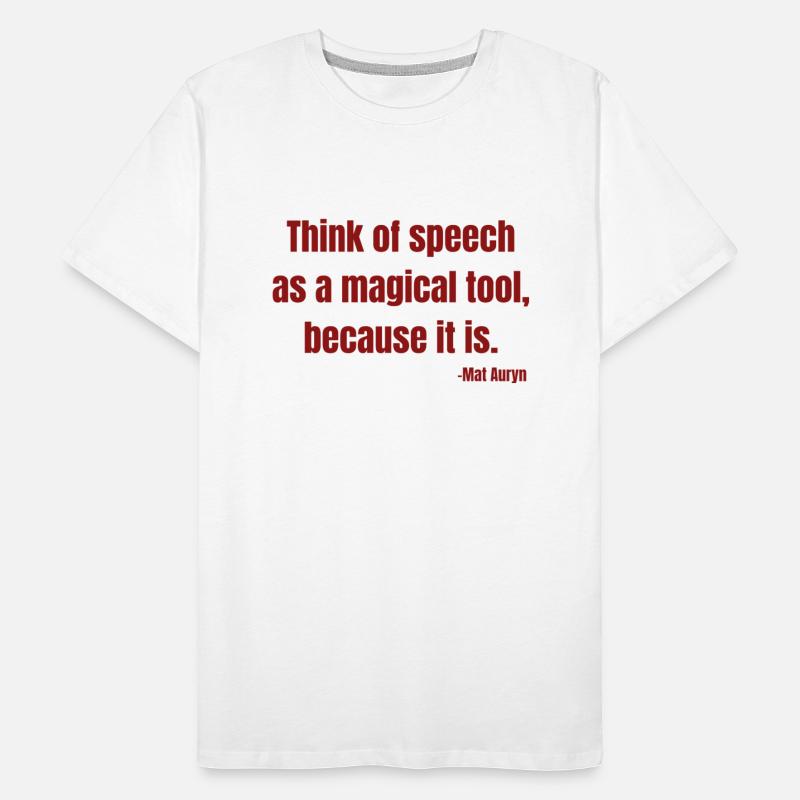 Think of speech as a magical tool because it is